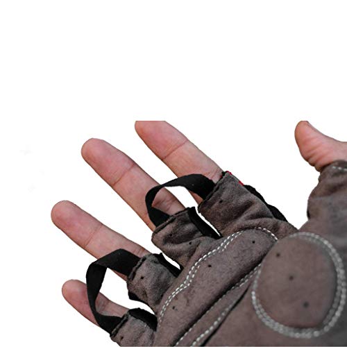 Raida Multi-Purpose Cycling & Gym Gloves | Palm Protection | Vegan-Friendly | Thumb Sweat Wiper | Lightweight & Breathable | Ideal for Workouts, Fitness & Outdoor Rides (Red, L) - Image 3