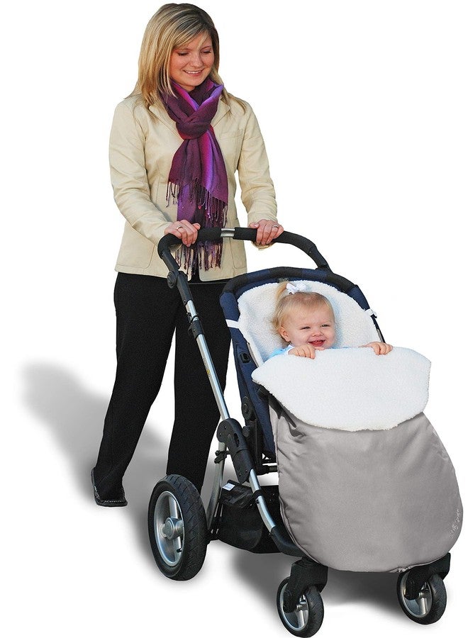 Jolly Jumper Water Resistant Snuggle Bag Stroller - Grey - Image 4