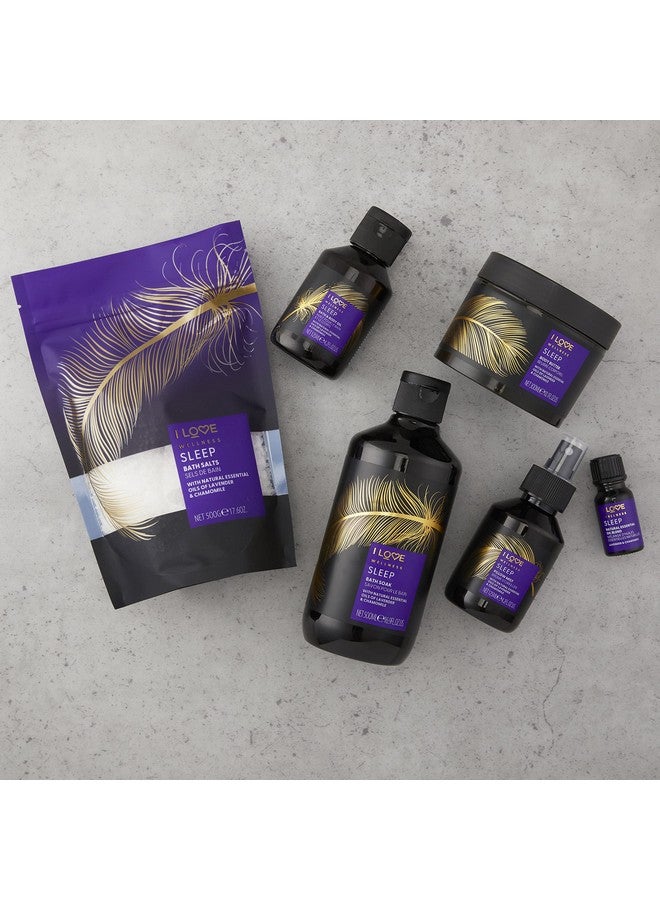 I LOVE Wellness Sleep Bath Salts With Natural Essential Oils Of Lavender & Chamomile Formulated With Mineral Rich Sea Salt Made With Natural Extracts Veganfriendly500G - Image 5