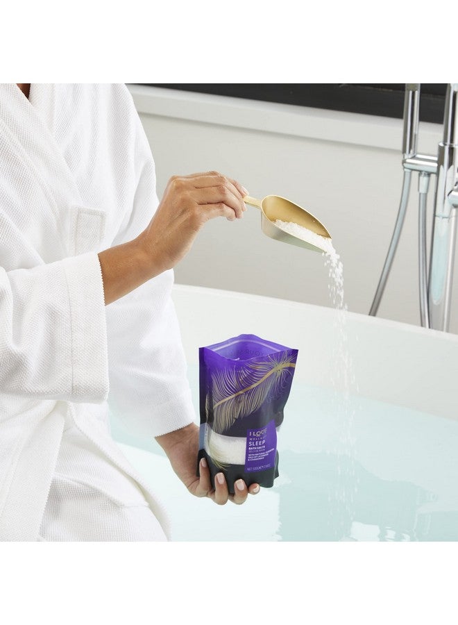 I LOVE Wellness Sleep Bath Salts With Natural Essential Oils Of Lavender & Chamomile Formulated With Mineral Rich Sea Salt Made With Natural Extracts Veganfriendly500G - Image 2