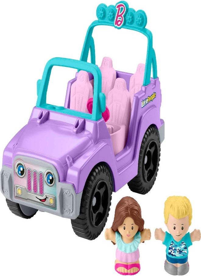 Fisher-Price Little People Barbie Toy Car Beach Cruiser with Music Sounds and 2 Figures for Pretend Play Ages 18+ Months - pzsku/ZA2D6B07A86D5EB9384D5Z/45/_/1686135294/7d286085-c375-4baf-b046-9718a383d3eb