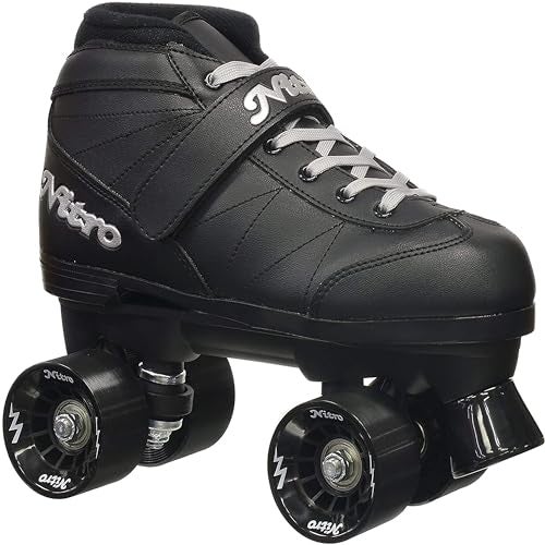 Epic Skates Super Nitro Indoor/Outdoor Quad Speed Roller Skates, Adult 6 - Image 1