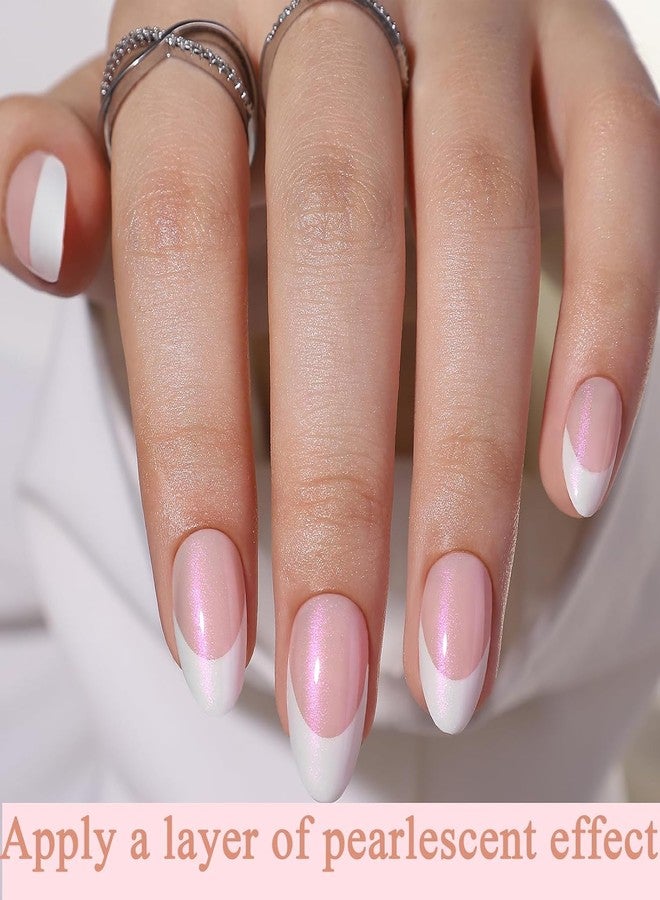 NAILWIND 9 Color Press On Nails Fake Nail 216 Pcs, French tip press-on nails, Press on Nail, Artificial Nail Extensions Combo in Multicoloured, Full Cover Glossy Nude False Acrylic Nails for Women Girls (04) - Image 2