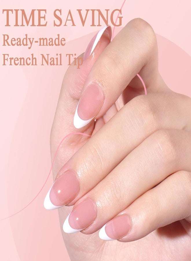 NAILWIND 9 Color Press On Nails Fake Nail 216 Pcs, French tip press-on nails, Press on Nail, Artificial Nail Extensions Combo in Multicoloured, Full Cover Glossy Nude False Acrylic Nails for Women Girls (04) - Image 4