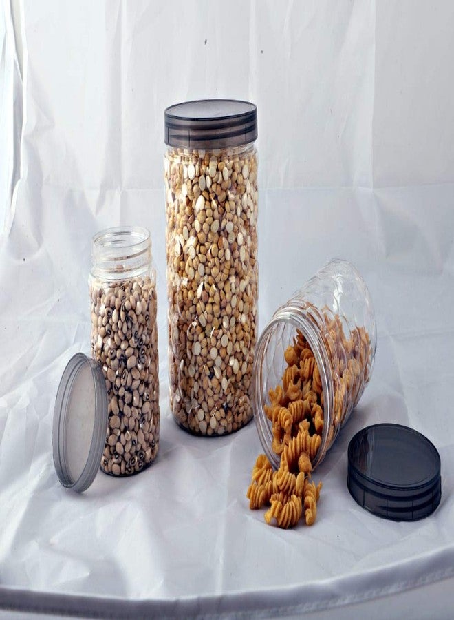 Filox Premium Airtight PET Kitchen Container Set – 18 Jar (300, 650 & 1200ml) | BPA-Free Crystal Clear Plastic Storage Containers | Leak-Resistant Grocery & Food Storage | Pantry Organizer for Kitchen - Image 3
