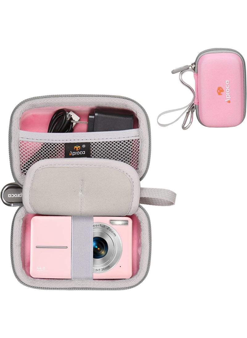 Aproca Aproca Pink Case for CAMKORY Digital CameraLecran Digital Camera Kids Video CameraTravel Storage Protective case  - Image 1