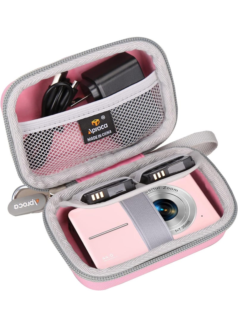 Aproca Aproca Pink Case for CAMKORY Digital CameraLecran Digital Camera Kids Video CameraTravel Storage Protective case  - Image 2