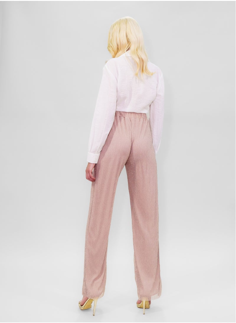 Comfortable Long Lurex Shiny Pants Pink with Stripes - pzsku/ZA2D6D2A0B6F581D338AAZ/45/_/1688375645/5f8652fb-cc31-42cc-aeb3-4288556eb2e8