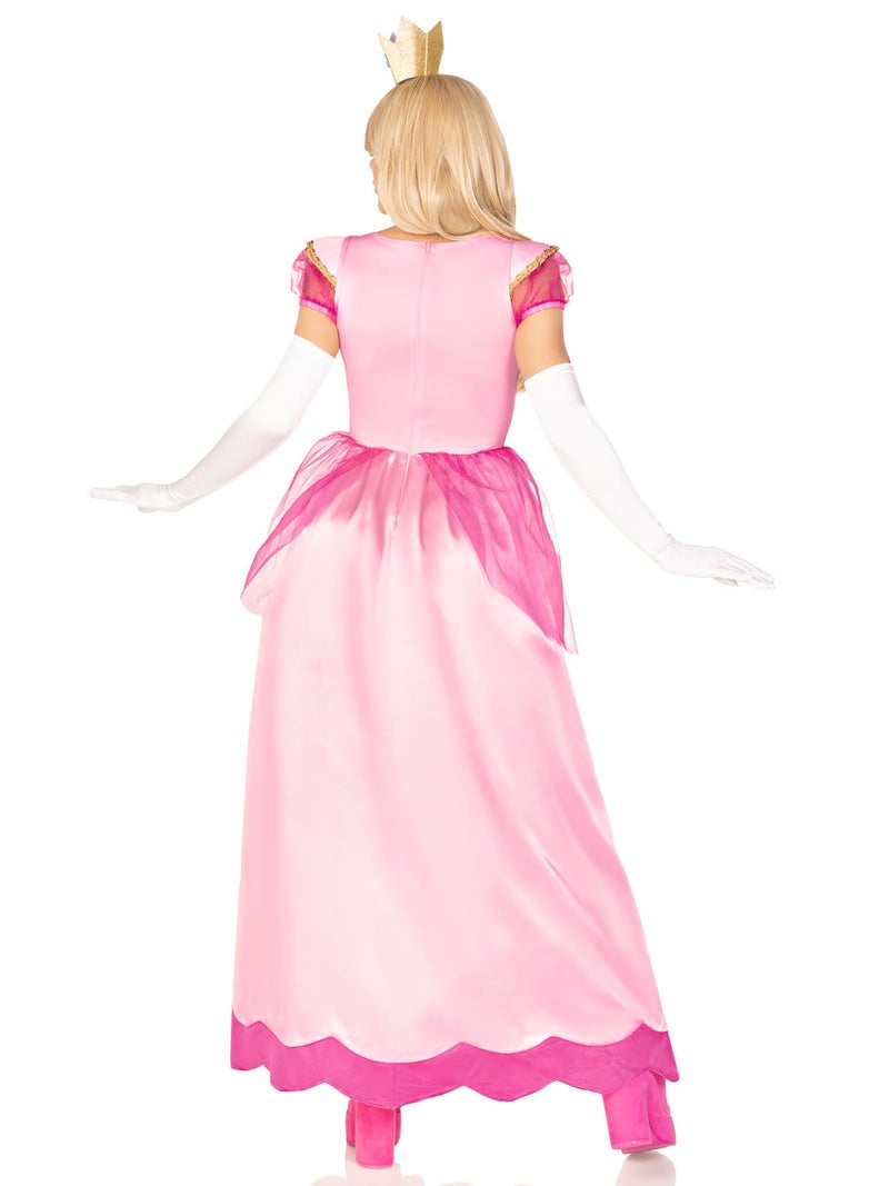 Leg Avenue Womens 2 Pc Classic Pink Princess Costume with Satin Gown, Crown Headband, X-LARGE, Pink - Image 2