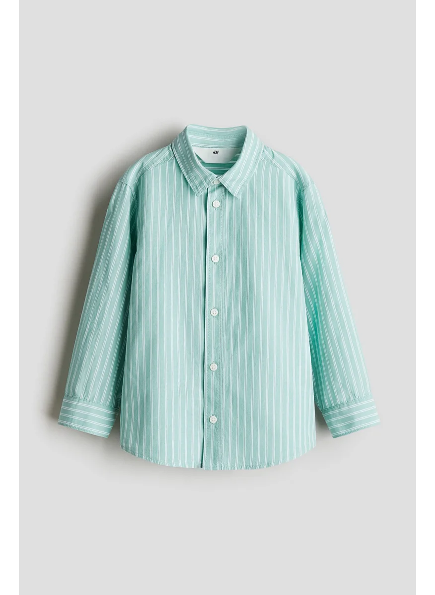 H&M Long-Sleeved Cotton Shirt