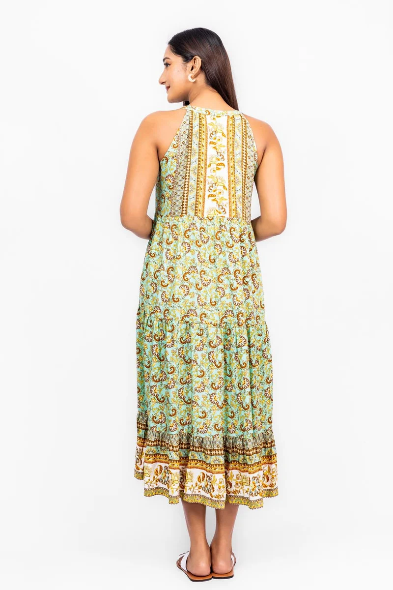 COCO by Cotton Collection Floral Sleeveless Dress