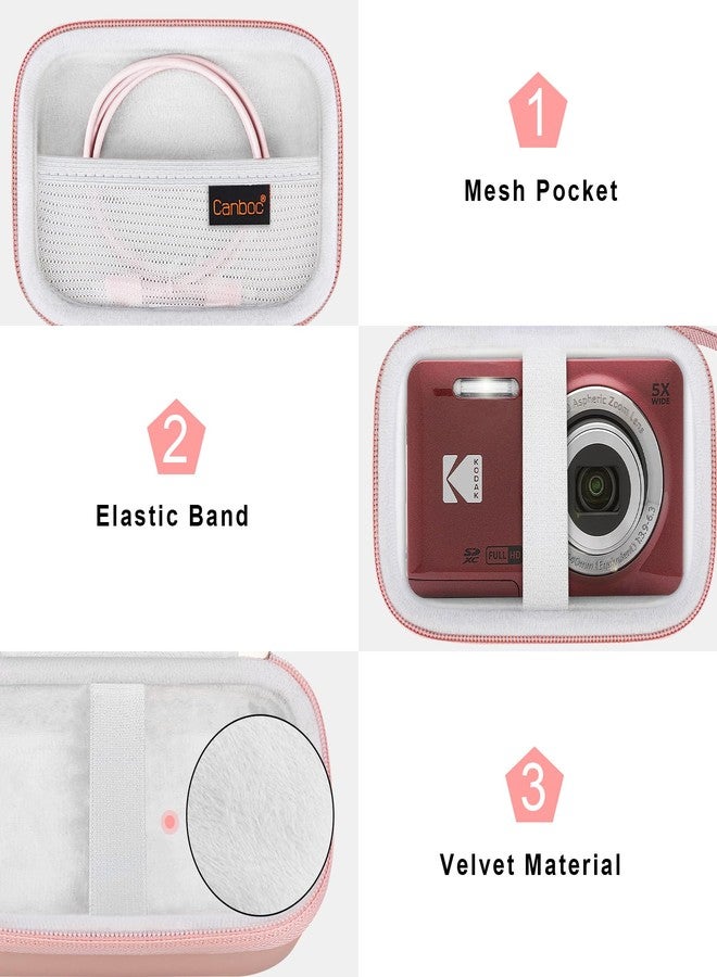 كانبوك حقيبة كانبوك الصلبة، لون ذهبي وردي، منظم حقائب - Image 5