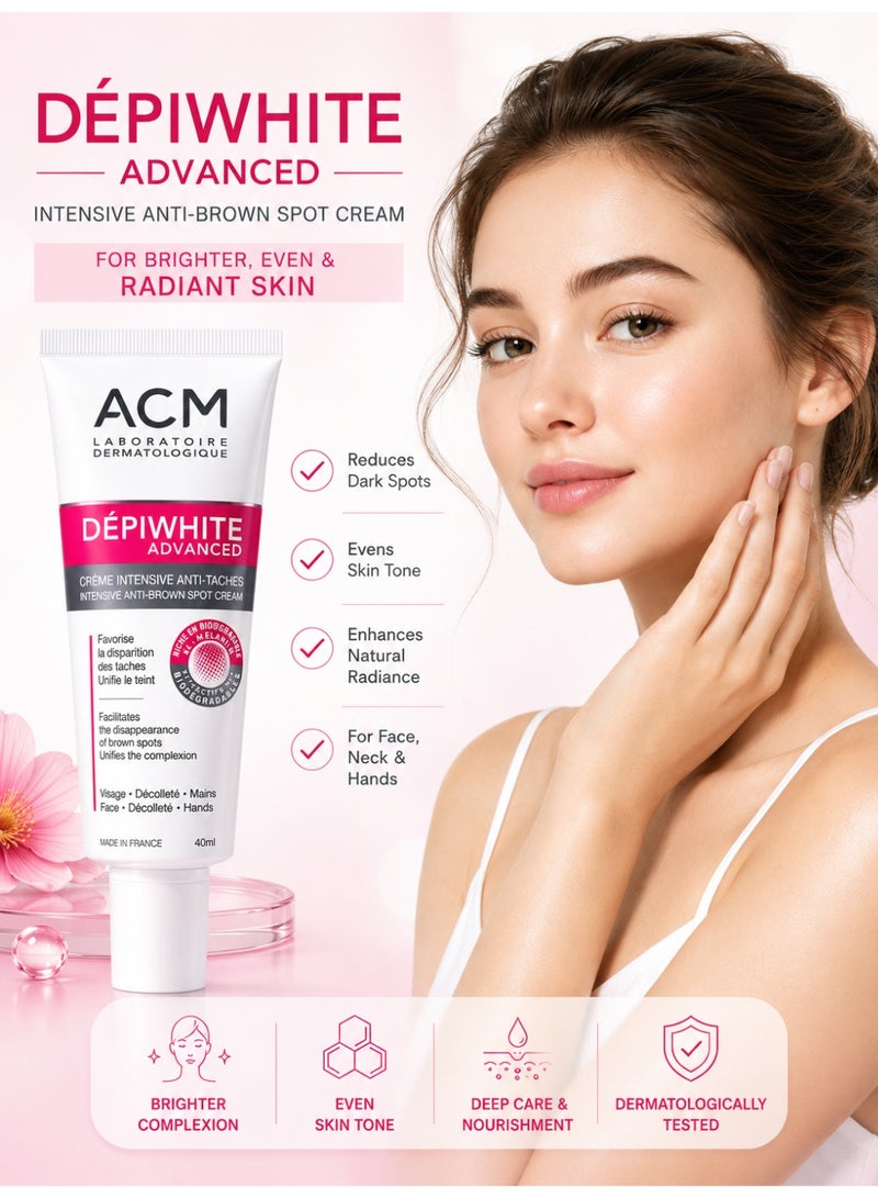 ACM Depiwhite Advanced Intensive Anti-Brown Spot Cream 40ml | Skin Tone Correcting Healing Ointment for Dark Spots & Uneven Skin Tone | Face Neck Hands - Image 5