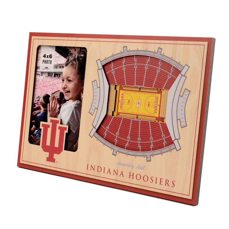 YouTheFan NCAA Indiana Hoosiers 3D StadiumView Picture Frame - Assembly Hall - Image 1