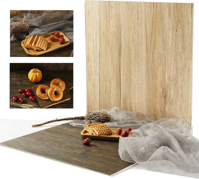 BPA لوحات خلفية خشبية BPABPA 2 قطعة للتصوير الفوتوغرافي - Image 1