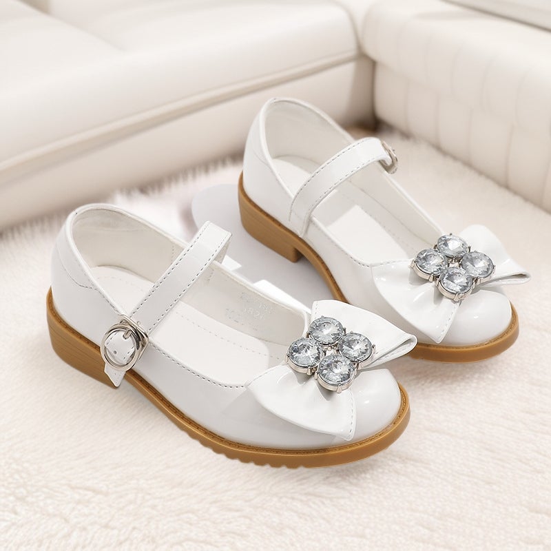 Girls Leather Shoes Black Soft-Soled School Shoes Little Girls Mary Jane Height Increasing Thick-Soled Women'S Baby Shoes Children'S Princess Shoes - Image 2
