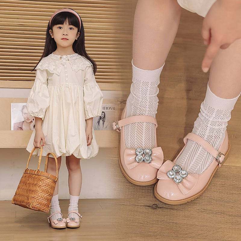 Girls Leather Shoes Black Soft-Soled School Shoes Little Girls Mary Jane Height Increasing Thick-Soled Women'S Baby Shoes Children'S Princess Shoes - Image 5