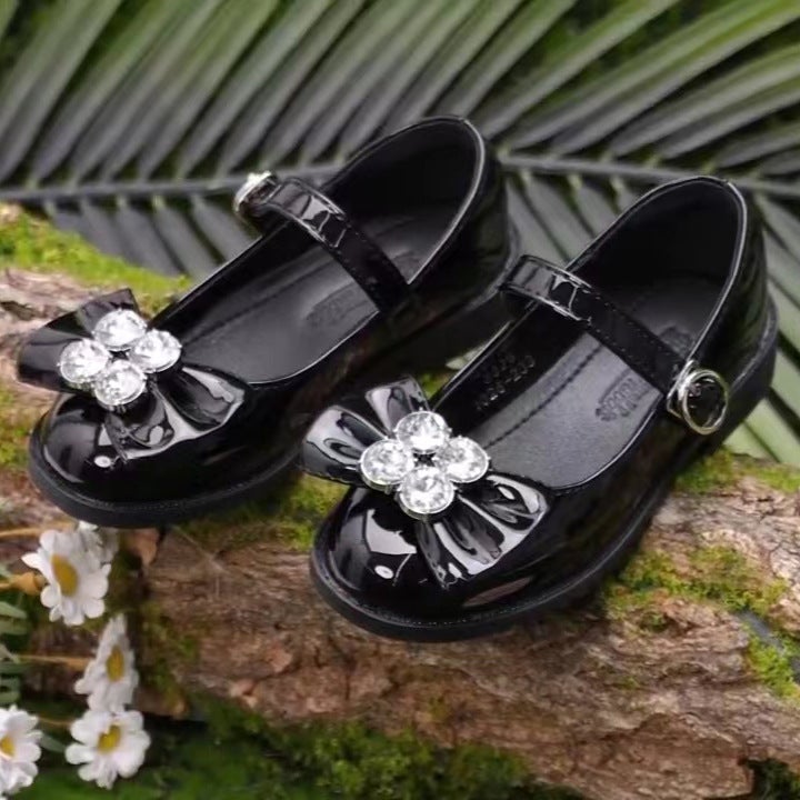 Girls Leather Shoes Black Soft-Soled School Shoes Little Girls Mary Jane Height Increasing Thick-Soled Women'S Baby Shoes Children'S Princess Shoes - Image 4