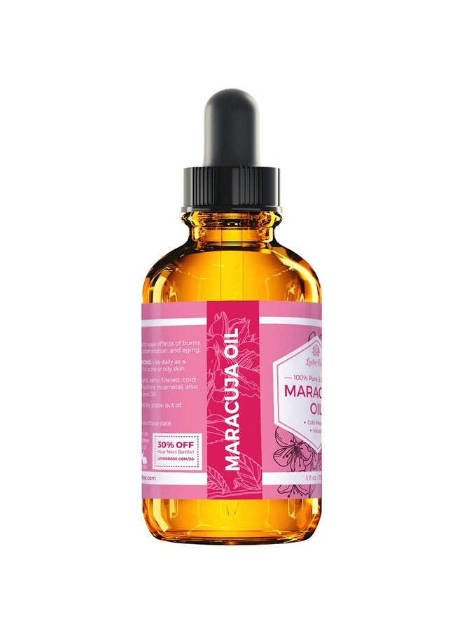Leven Rose Even Rose Maracuja Oil Passion Fruit Seed Oil 100% Natural Moisturizer For Hair Skin And Nails 1 Oz  - Image 4