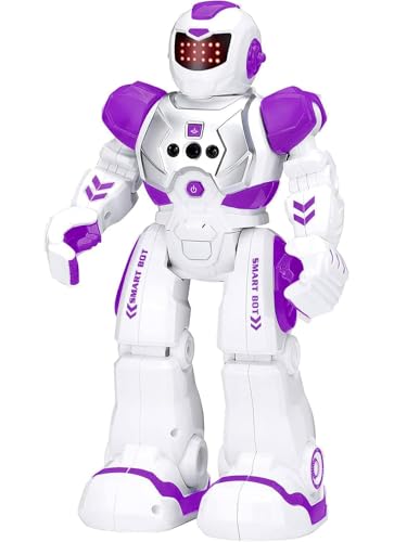 KingsDragon Robots Toy for Kids RC Gesture Sensing Toy Interactive Walking Singing Dancing Robot Birthday Presents for Boys Girls Age 6 7 8 9 Years OldPurple - Image 1
