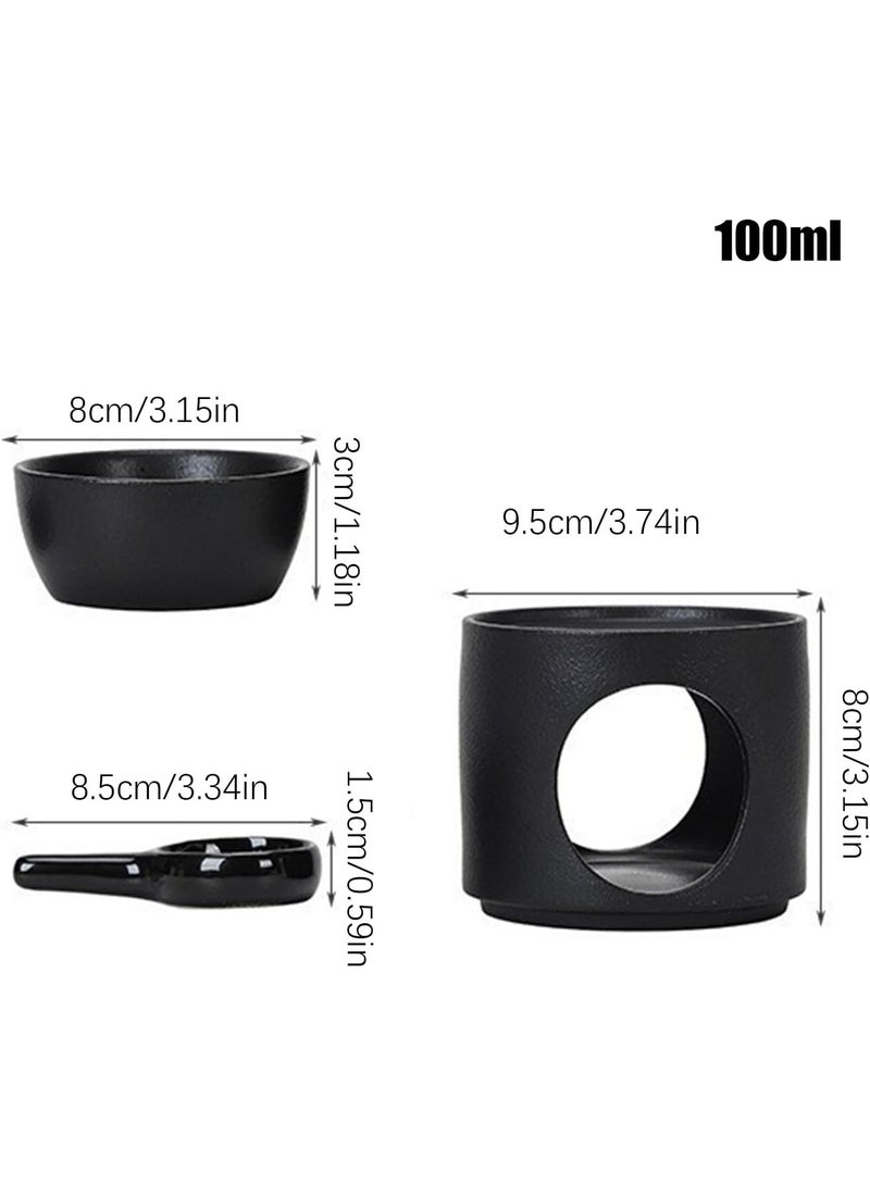 هومستر حامل شمعة سيراميك أنيق وقاعدة تذويب شمع - ديكور منزلي متنوع للطاولة، الزفاف، الحفلات، رمضان والهدايا - Image 2