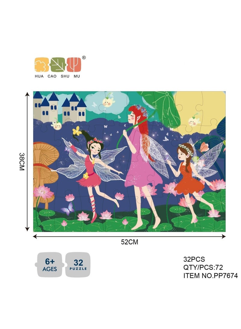 Jungle Princesses Jigsaw Puzzle 32 Pieces - Image 1