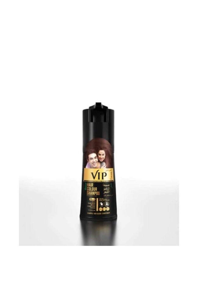 VIP Hair colour shampoo 5 in 1 Dark Brown - Image 3