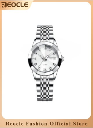 Women's Diamonds Quartz Watch Iced-Out Watch with Round Diamond Dial & Luxury Stainless Steel & Date & Waterproof - pzsku/ZA2D76081DE25E972518DZ/45/_/1721976484/42cf5161-9d7e-409c-a407-b8af54f449ee