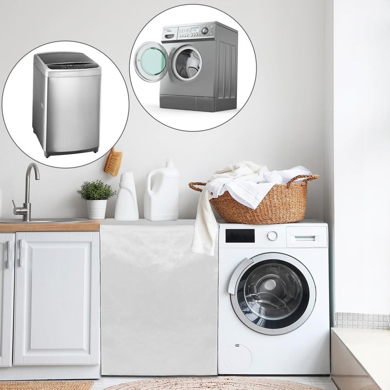 QWORK Washer and Dryer Covers, 2 Pack Heavy Duty Waterproof Washing Machine Cover for Most Top Load or Front Load Machine, Dustproof, All Weather Protection, 29" W x 28" D x 43" H - Image 4