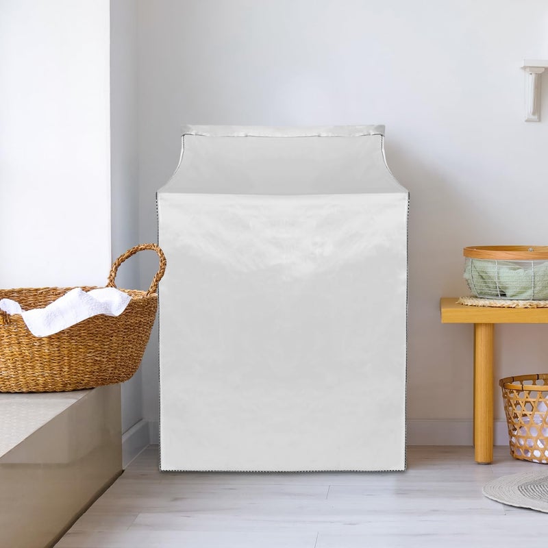 QWORK Washer and Dryer Covers, 2 Pack Heavy Duty Waterproof Washing Machine Cover for Most Top Load or Front Load Machine, Dustproof, All Weather Protection, 29" W x 28" D x 43" H - Image 2