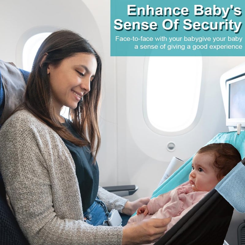 Jaxbo 2026 Upgrade Toddler Airplane Bed, Jaxbo Portable Baby Travel Essentials for Flying, Suitable for 1-8 Months Infant (Length â‰¤65cm/25.6in, Weight <5kg), Baby Seat Extender with Triangle Seat Belts - Image 5