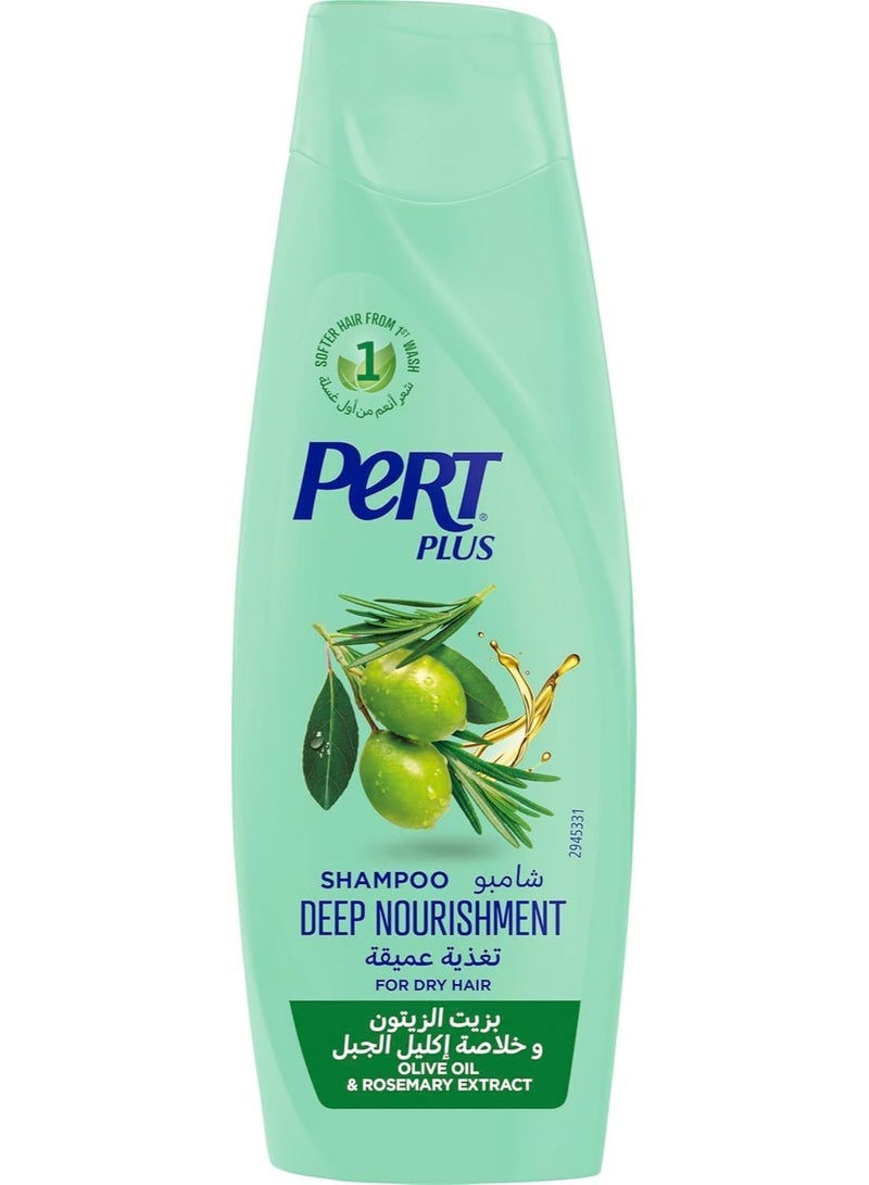 PERT PLUS Olive Oil & Rosemary Extract Deep Nourishment Shampoo 400 ML - Image 1