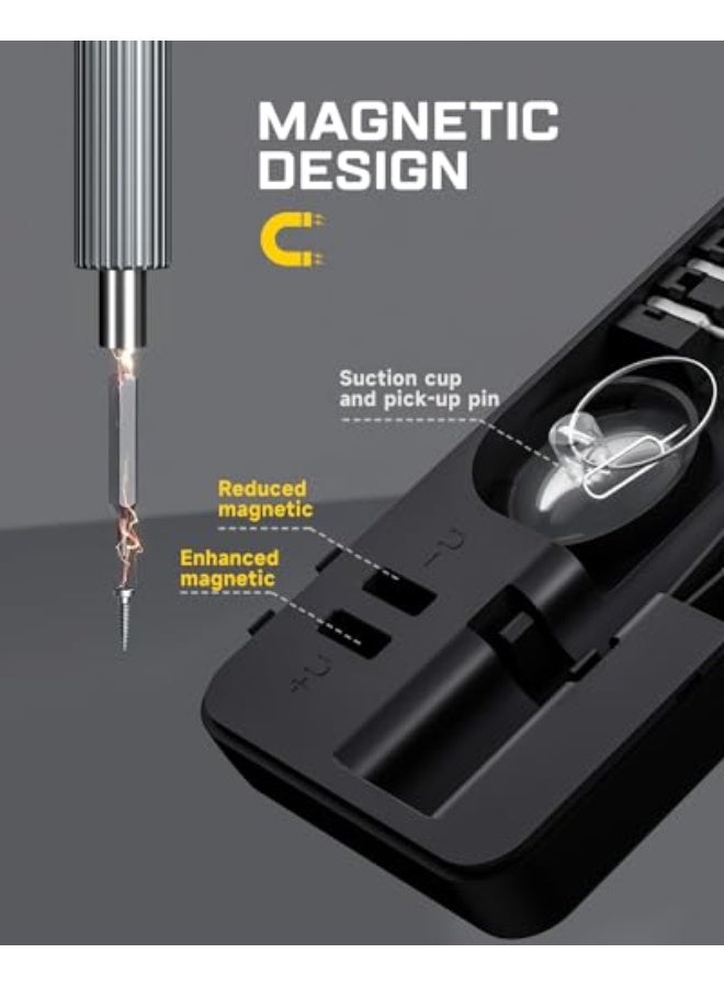 LIFEGOO Mini Electric Screwdriver Set,58 in 1 Cordless Eectric Precision Screwdriver with 50 Magnetic Bits Small Power Screwdriver Repair Tool Kit for Phone Watch Camera - Image 4