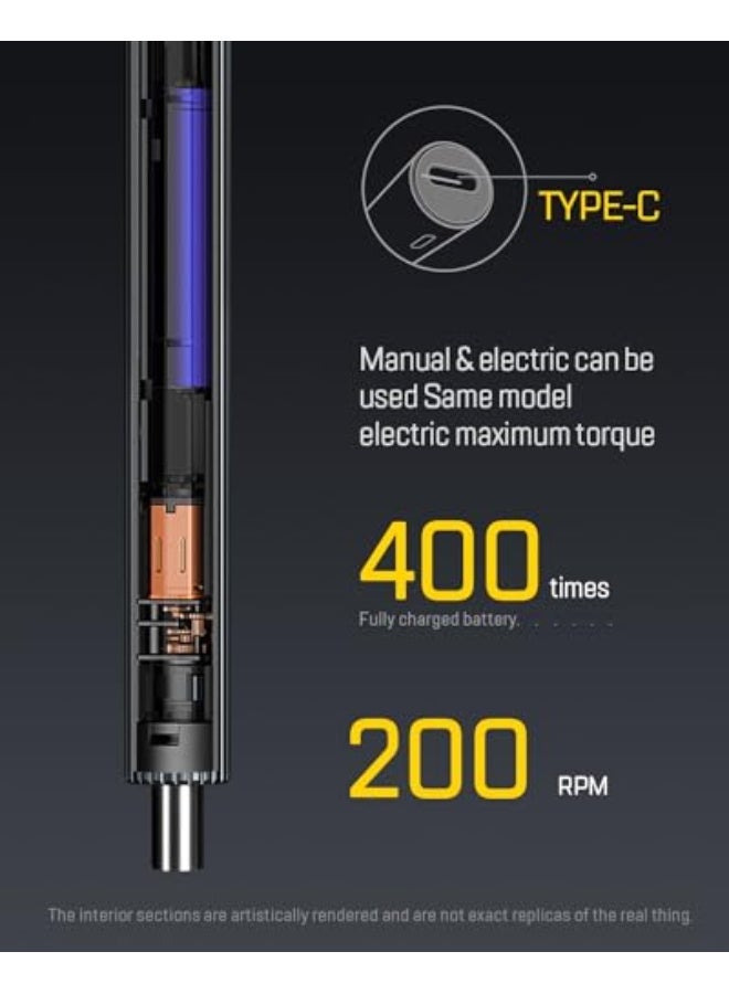 LIFEGOO Mini Electric Screwdriver Set,58 in 1 Cordless Eectric Precision Screwdriver with 50 Magnetic Bits Small Power Screwdriver Repair Tool Kit for Phone Watch Camera - Image 2