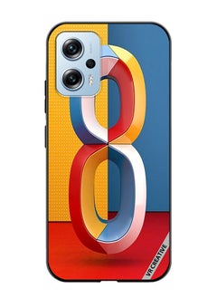 Protective Case Cover For Xiaomi Poco X4 GT Number 8 Design Multicolour