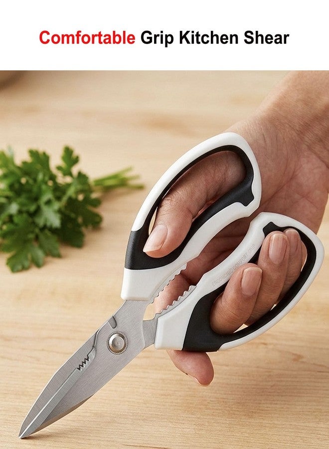 TooWoom All-Purpose Kitchen Shears, Sharp Stainless Steel Kitchen Scissors with Protective Sheath, Cooking Scissors for Herbs, Bacon, Pizza, Vegetables & Food Packaging, Dishwasher Safe - Image 5