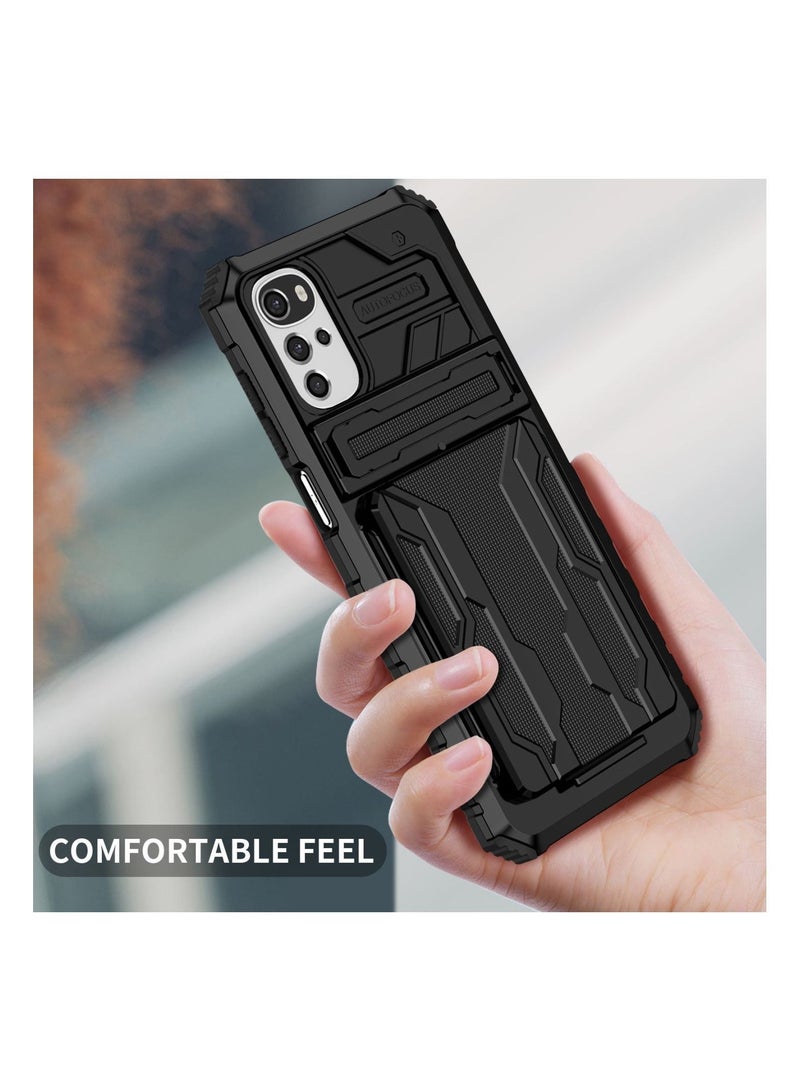 AUTO FOCUS غطاء حماية لجهاز Lenovo K15 Plus مع حامل بطاقات ائتمان وحامل قوي ومتين ومضاد للصدمات - Image 5