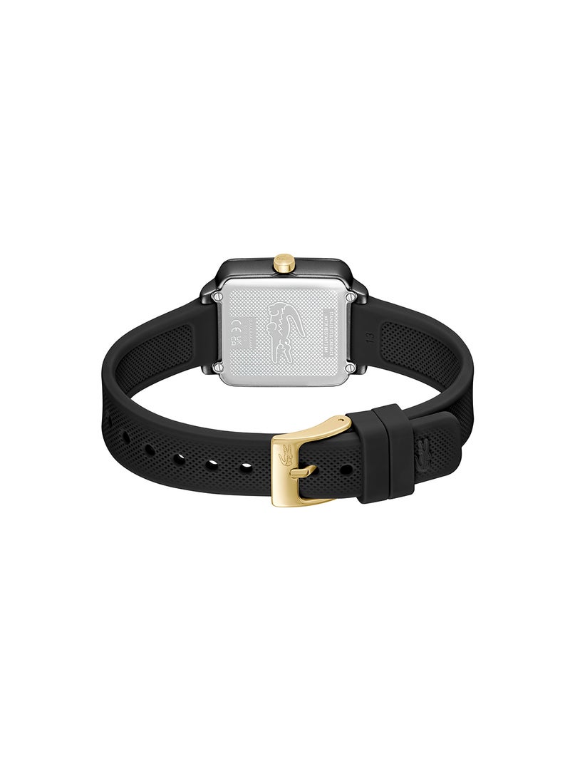 LACOSTE ساعة لاغوست سوداء للنساء بتحكم تناظري - 2001408  - Image 3
