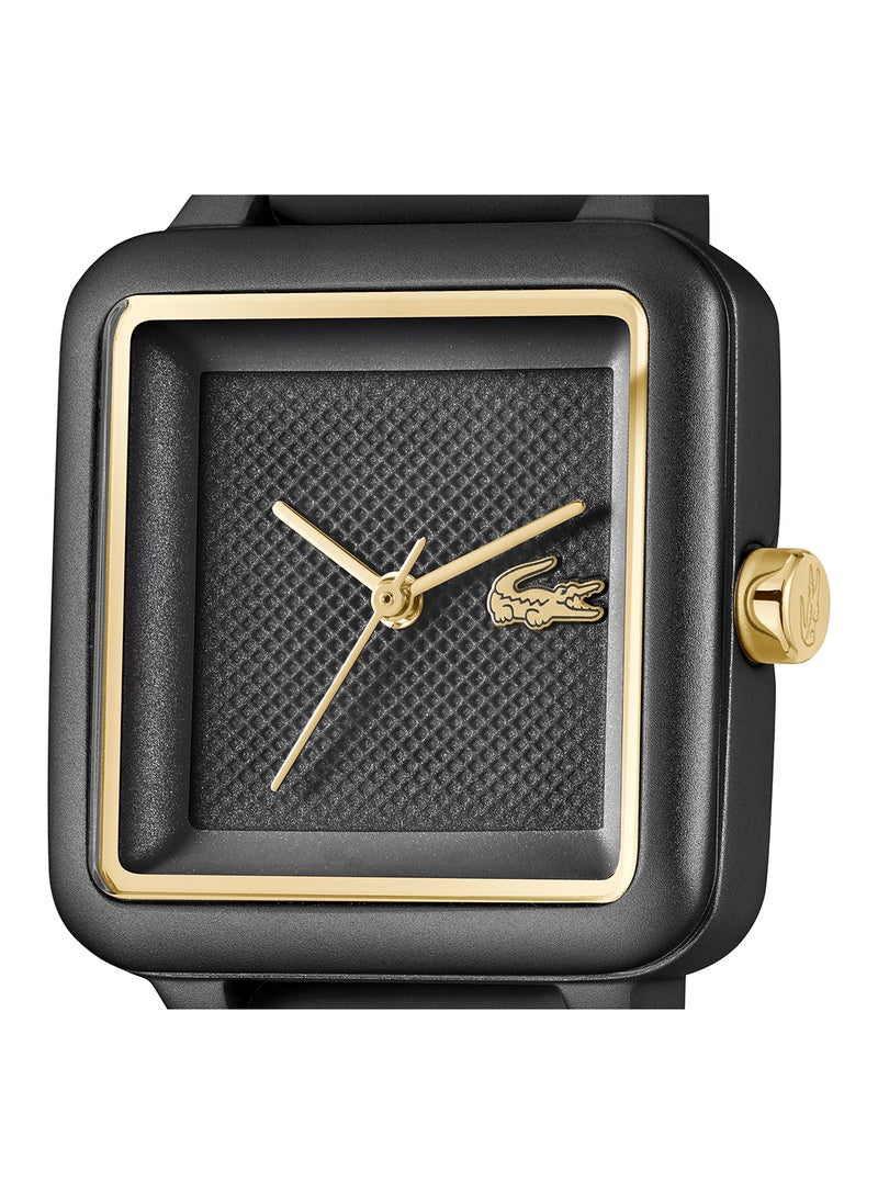LACOSTE ساعة لاغوست سوداء للنساء بتحكم تناظري - 2001408  - Image 4