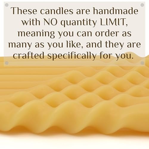 BCandle 100% Pure Beeswax Spiral Twist Taper Candles (Set of 2) Organic - 10 Inches Tall, 5/8 Inch Diameter, Hand Made - Image 5
