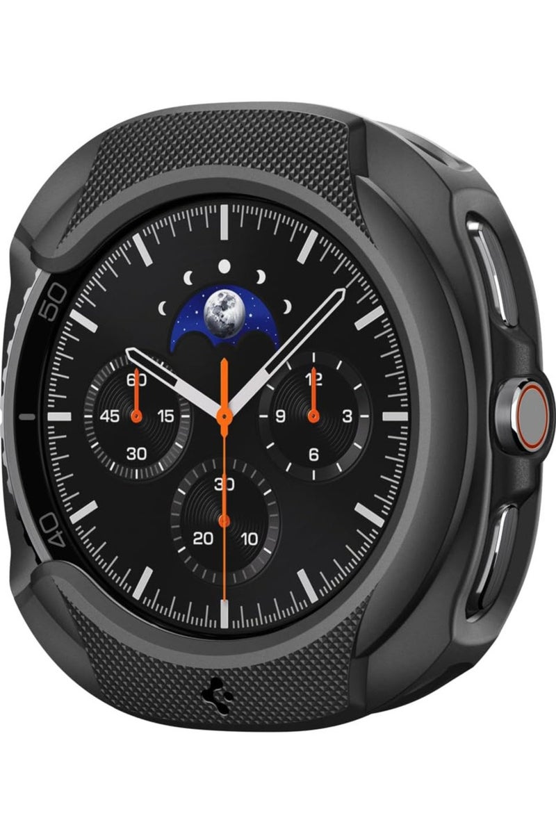Spigen Liquid Air for Samsung Galaxy Watch 8 Classic 46mm Case Cover Flexible Lightweight TPU (2025) - Matte Black - Image 1