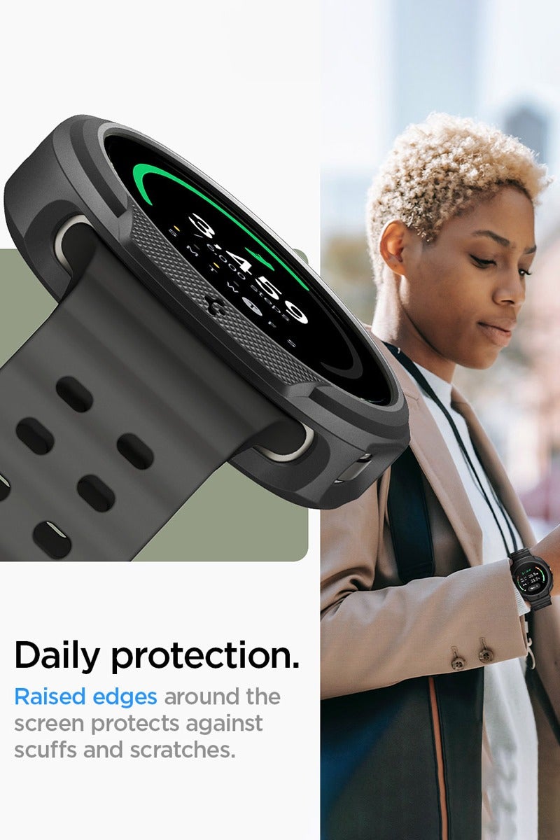 Spigen Liquid Air for Samsung Galaxy Watch 8 Classic 46mm Case Cover Flexible Lightweight TPU (2025) - Matte Black - Image 4