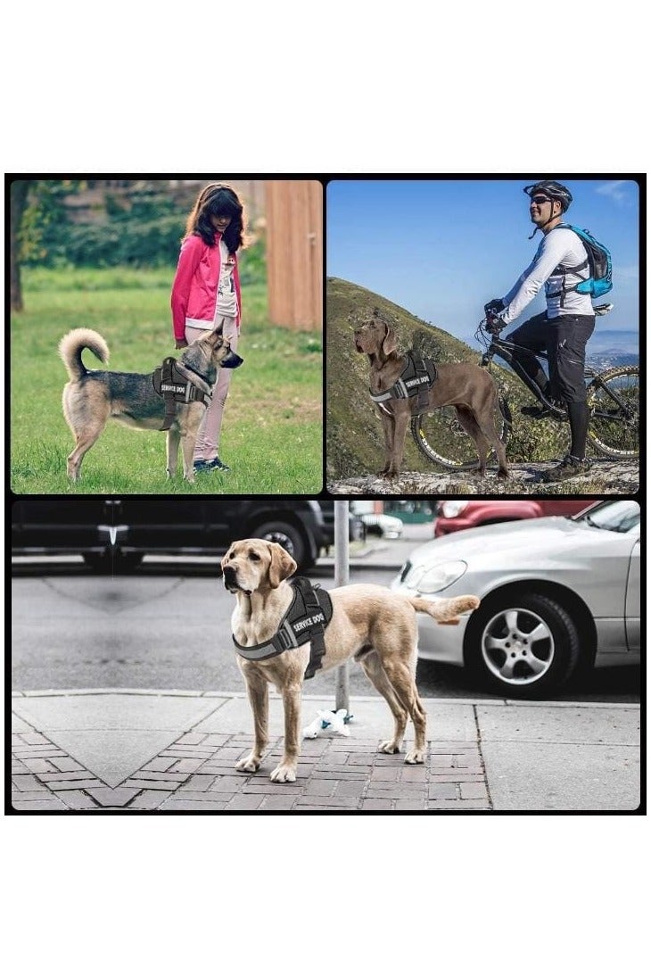 Premium Reflective Service Dog Harness – Adjustable No-Pull Vest with Handle – Breathable & Comfortable – Multiple Sizes & Colors - Image 3