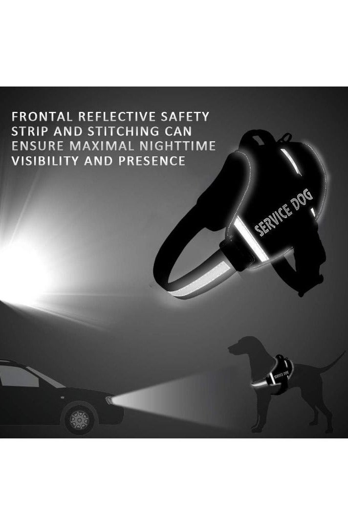 Premium Reflective Service Dog Harness – Adjustable No-Pull Vest with Handle – Breathable & Comfortable – Multiple Sizes & Colors - Image 4