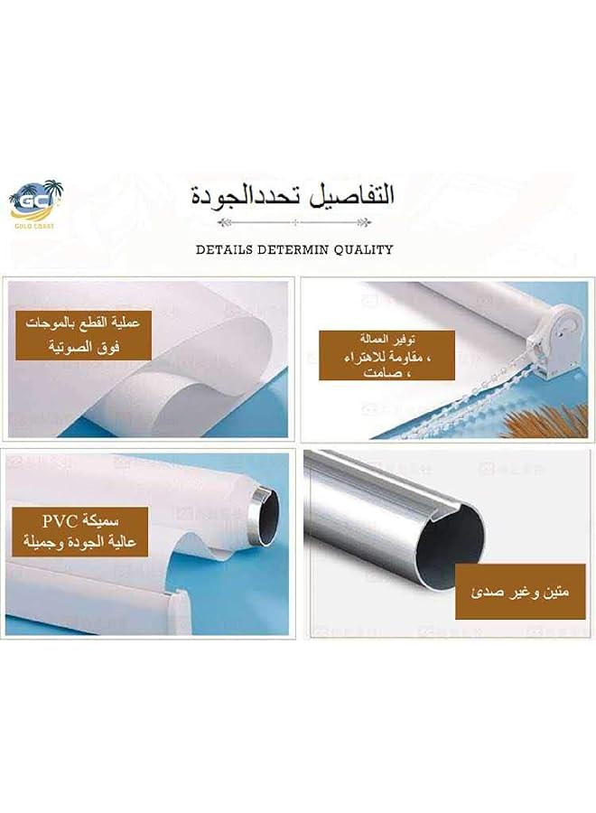 erorex Blackout Roller Shades Snap Curtains Bedroom Thermal Curtains Window Curtains Home Decoration Insulated Curtains For Office And Home 150 X 200 Cm 2022 5 - Image 2