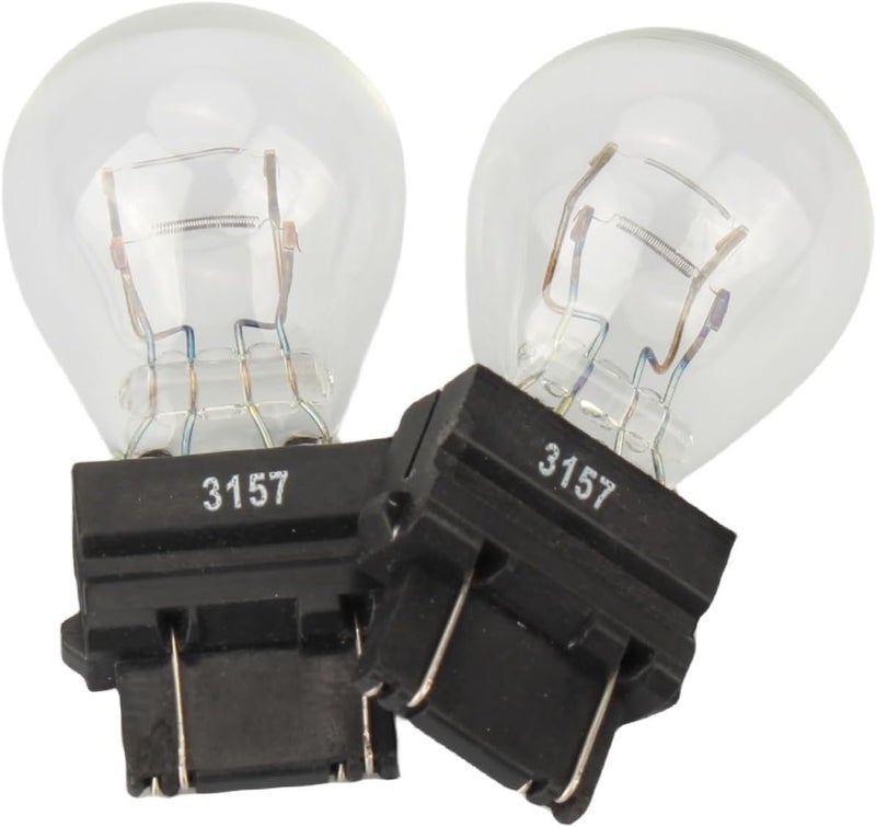 Piumeif 3157/3457 الخلفي/لمبة ضوء الفرامل/لمبات إشارة الانعطاف (12V 27/7W 2200K) مناسبة لجيب جراند شيروكي رانجلر كوماندر كومباس جورني بريموس إيدج - (عبوة من 2) - Image 1