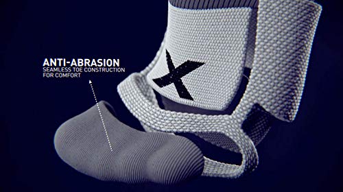 2XU unisex adult Vectr Full Length Socks, White/Grey, 7/8 US - Image 4