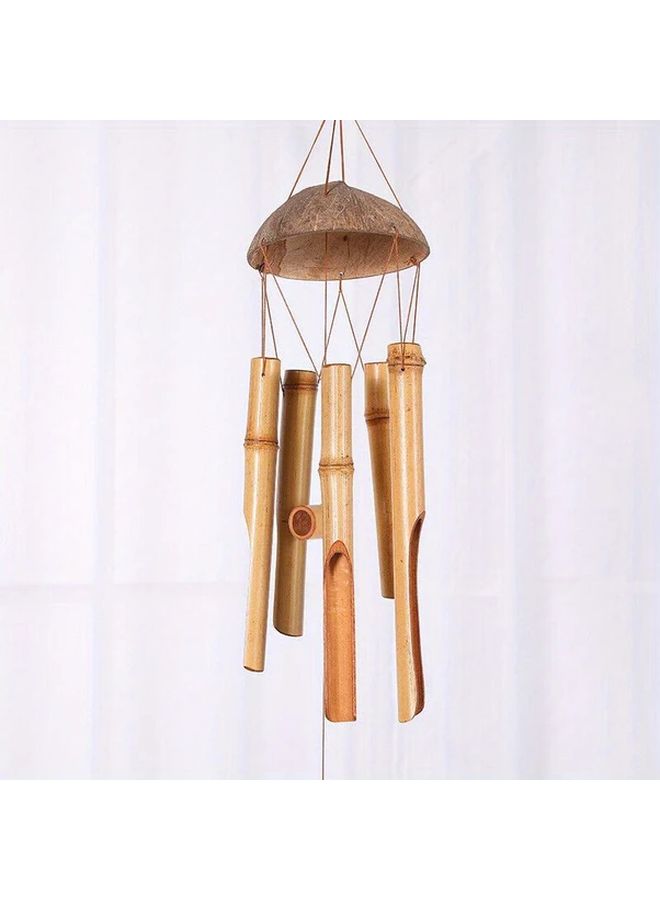 Natural Bamboo Coconut Wind Chimes Handmade Outdoor Indoor Garden Decor 1pc - Image 5