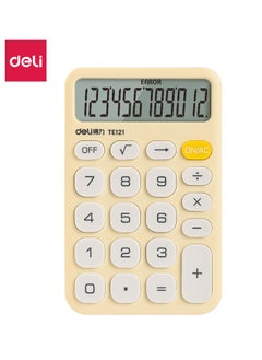 Deli TE121 Card-Sized Slim Calculator with 12-Digit Display, Manual Power Off & Anti-Slip Base - Yellow - pzsku/ZA2D80108E16F6EFD3364Z/45/_/1739792374/8674fdd8-c24c-42e2-a4eb-c03cdbef5911