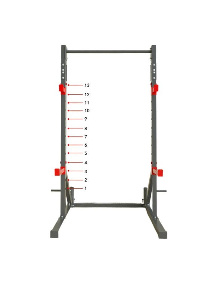 COMMANDO Professional Squat Rack with Pull-Up Bar and Weightlifting Rack for Integrated Training  - Image 3